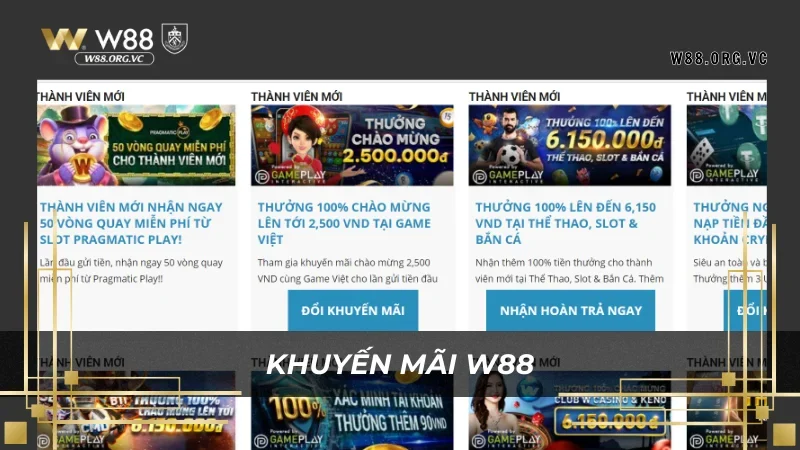 Giới Thiệu W88 - Thế Giới Giải Trí, Thắng Lớn Mỗi Ngày! 2 Giới thiệu W88 hào phóng khi có nhiều ưu đãi cho khách hàng