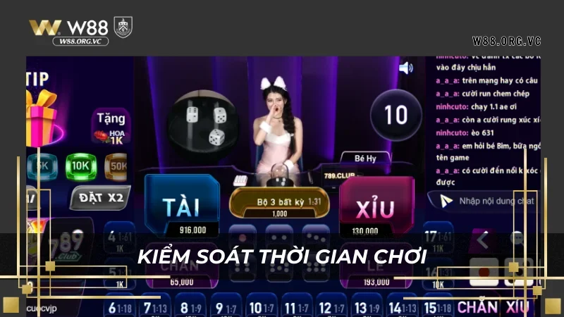 Chơi Có Trách Nhiệm W88: Đảm Bảo Trải Nghiệm Tuyệt Vời Nhất 3 Luôn kiểm soát thời gian chơi tại W88 hợp lý nhất