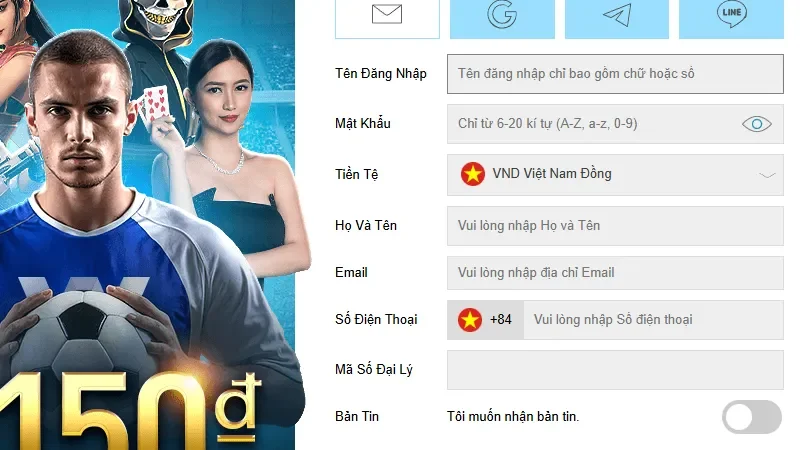 Trang chủ 37 Form điền thông tin để đăng ký tài khoản