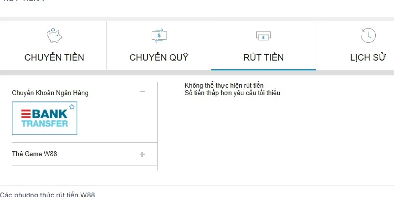 Trang chủ 39 Các phương thức rút tiền nhanh chóng tại w88