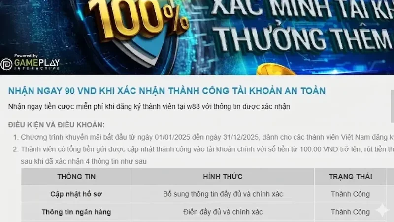 Trang chủ 45 Thưởng đăng ký tài khoản nhận 90k